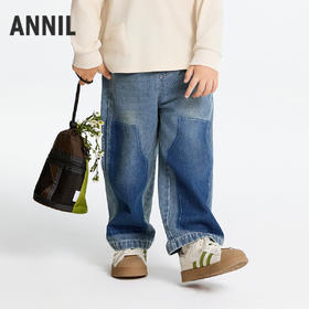 男童牛仔单裤春季新款安奈儿童装实体店同款AB516511