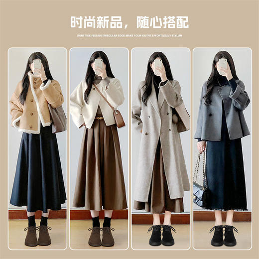 ZHR新中式加绒单鞋2024新款冬季保暖短筒女鞋时尚平跟ins乐福鞋女 商品图9