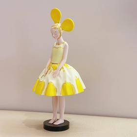 付毅兵《黄花瓣》然女孩