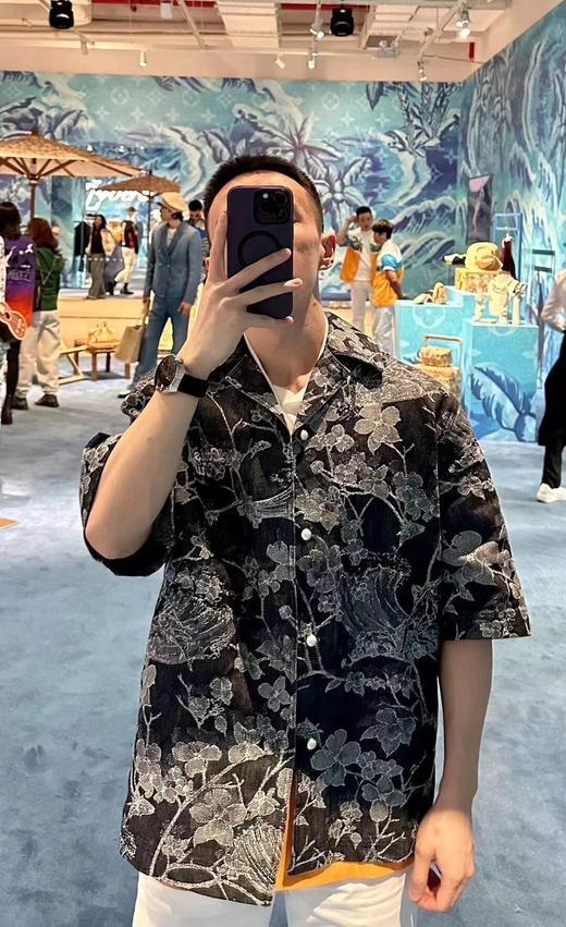 驴家 白花冲浪牛仔短袖（JN） 商品图2