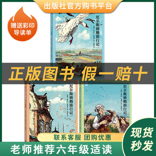 尼尔斯骑鹅旅行记白海豹丛书三册全套塞尔玛·拉格洛夫著/石琴娥译童趣出版集团鲁滨逊漂流记汤姆·索亚历险记 商品图0