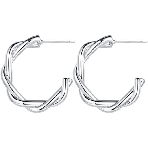 INBA074 浪漫交织-小麻花耳环｜INCH EDITION 暮光之城系列 商品图1