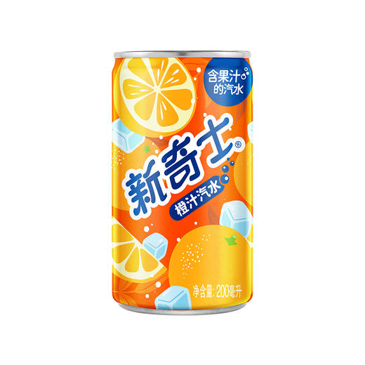 新奇士汽水橙汁200ML*24  商品图3