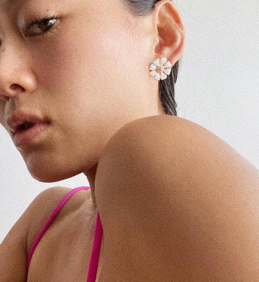 LHWINDSOR温莎珠宝 Daisy 雏菊多种戴法耳环耳钉小众设计 商品图3