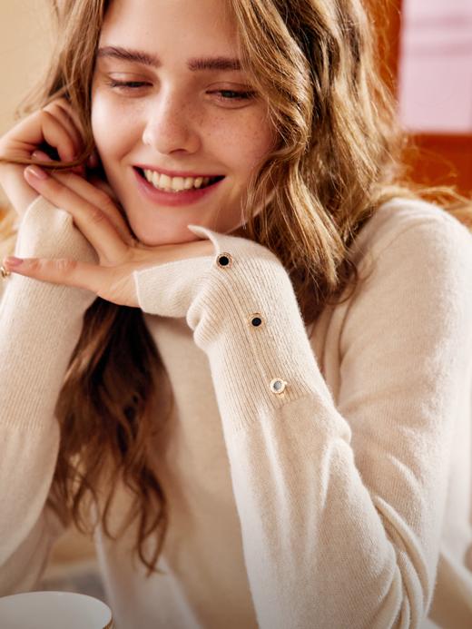 100%苏格兰邓肯羊绒圆领衫FJ27971N 商品图9