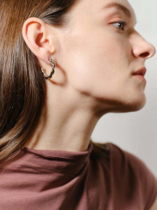 INBA074 浪漫交织-小麻花耳环｜INCH EDITION 暮光之城系列 商品图10