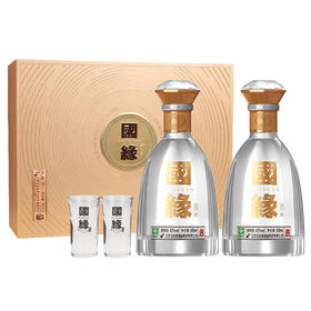 今世缘 国缘对开礼盒装 42度500ml*2瓶