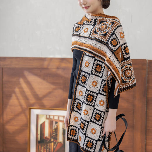 苏苏姐家扶光拼花披肩手工diy钩针编织毛线团材料包 商品图3