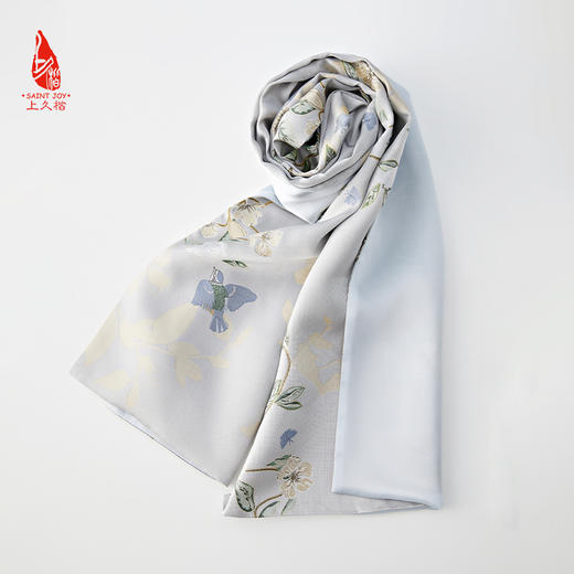 SAINTJOY/宋锦双面长巾 照花梢月   SCS23013 商品图0