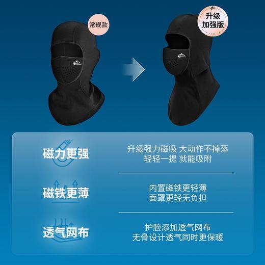 滑雪面罩女冬季户外运动装备磁吸口罩护脸保暖头套防风骑行面罩男 商品图3