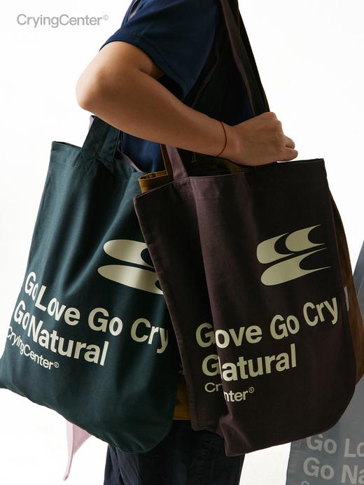 CryingCenter 去爱去哭去自然里 多色斜纹月牙帆布包 哭喊中心 商品图2
