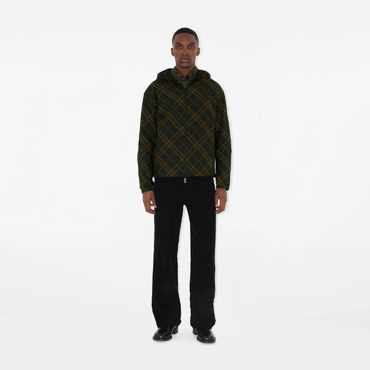 【一】BURBERRY 巴宝莉 男士马术骑士双面格纹夹克连帽外套 格子色 8098500 C1479 商品图1