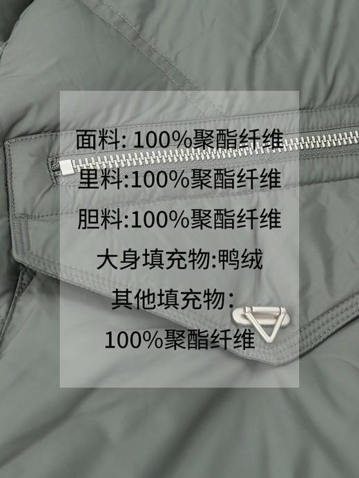 连帽立领大口袋羽绒服女2024年冬季新款蓬松饱满90%鸭绒面包服 商品图4
