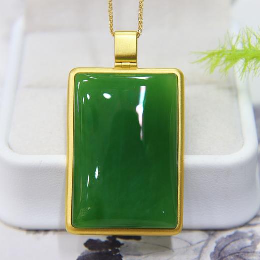 和田玉碧玉无事牌 商品图0