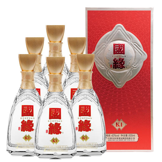 今世缘 国缘K1 42度500ml*6瓶整箱装 商品图0