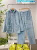 松植屋情侣款加厚泡泡珊瑚绒套装2026冬季男女睡衣保暖家居服棉服 商品缩略图3