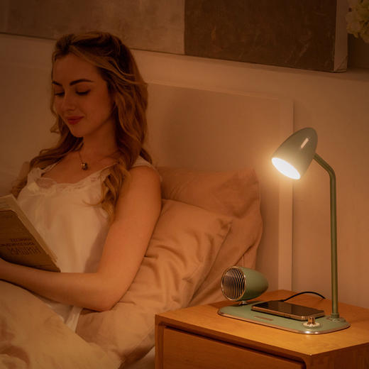 HYUNDAI-多功能复古台灯音箱 YH-F168 绿色 商品图3