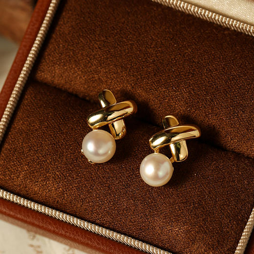 Manreya玛芮雅套装“冬日花园”7天淡水珍珠耳钉套盒耳环套装女气质新款 商品图6