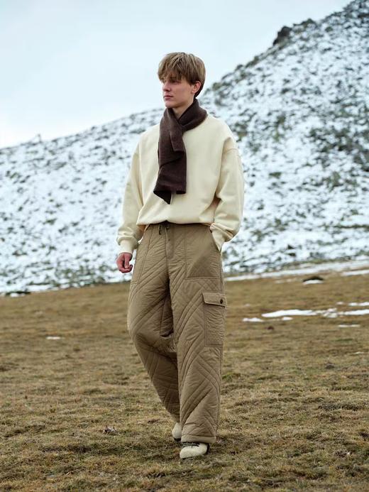 Evistub/E-4DWY933/碳素磨毛重磅450G灯芯绒真皮纽扣复古海员青果领卫衣 商品图1