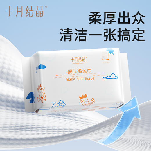 【买36包送20包】小萌鸡干湿两用加厚绵柔巾36包囤货装 商品图1