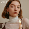 ZEGL金色素圈耳圈2024新款爆款大圈耳环女轻奢高级感银针圈圈耳饰 商品缩略图4