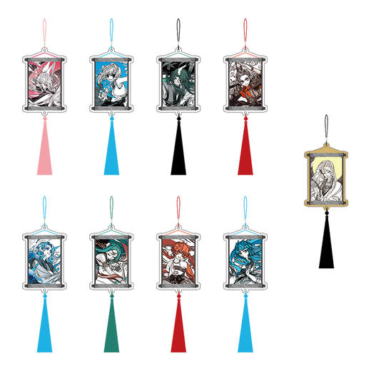 《非人哉官方店》仙山琼阁系列亚克力挂件盲盒原创3mm镜面流苏挂饰 商品图4