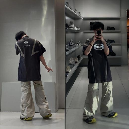 B家 双环废土风拼接套装· 拼接短袖（JN） 商品图3