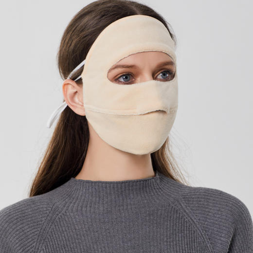 【冬季保暖口罩】加绒加厚防风防寒开口透气面罩 全遮脸户外运动骑行 商品图8