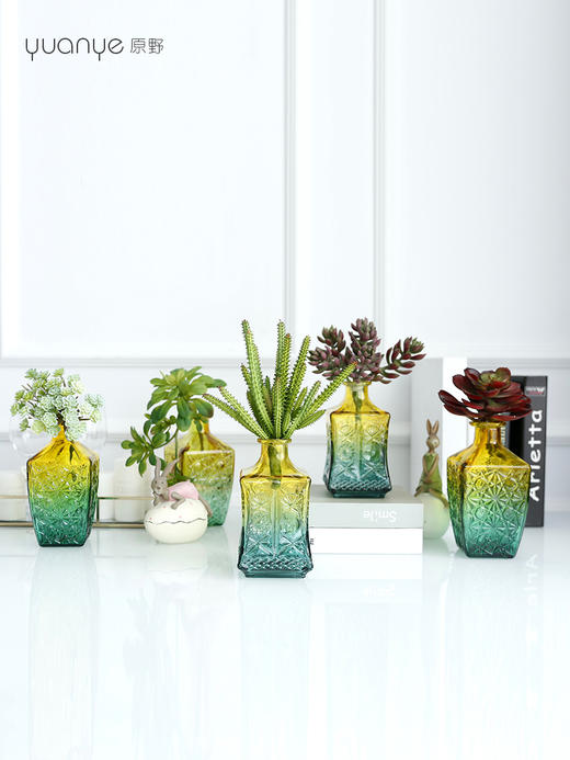 仿真绿植花艺假花餐桌摆件客厅小摆设盆栽简约多肉家居茶室装饰 商品图0