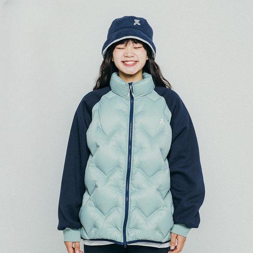 ACMEITEM爱棵米 户外拼接立领羽绒服轻量防泼水宽松羽绒衣男女【该商品不支持用券】 商品图0