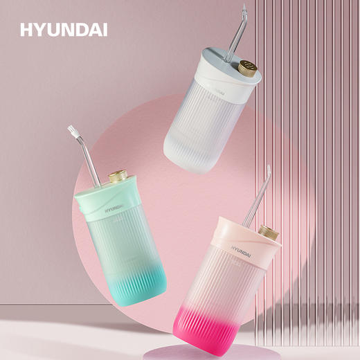HYUNDAI 电动冲牙器便携式家用洗牙器W2 白色 商品图1