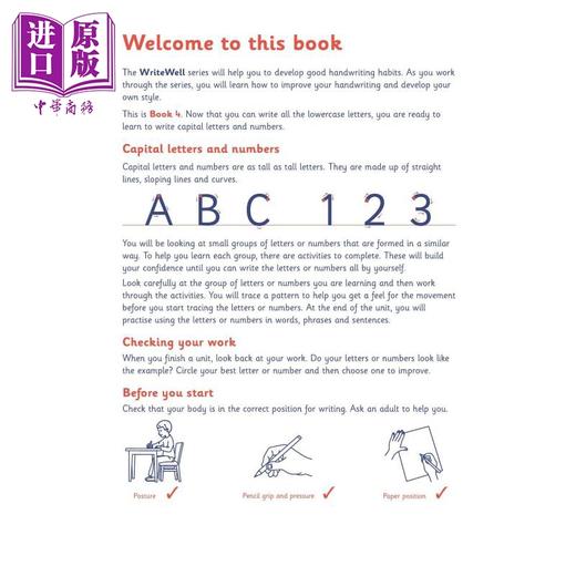 预售 【中商原版】英国S&S教辅WriteWell 4: Capital Letters and Numbers 书写训练 4: 大写字母和数字 5-6岁 英文原版   商品图3