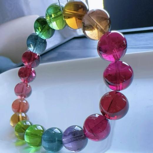 9mm-10mm单圈彩虹碧玺手串 商品图0