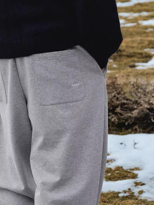 Evistub/E-4DCK811/重磅中缝阔腿弯刀休闲运动卫裤 商品图0