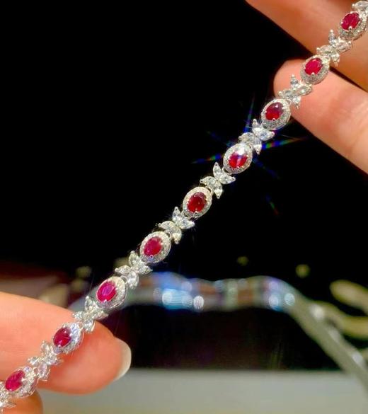 4ct刻面红宝石手链 商品图3