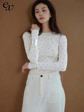 Even Vintage| 天丝羊毛混纺 叠穿真两件修身针织内搭打底衫上衣