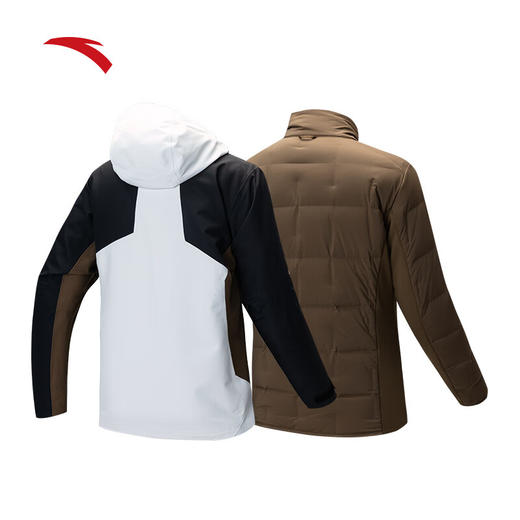 安踏三合一冲锋衣 羽绒内胆女士冬季新款户外登山服两件套162446607 商品图1