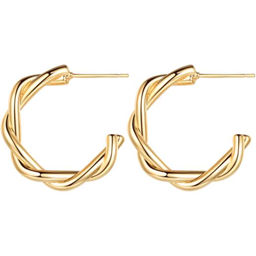 INBA074 浪漫交织-小麻花耳环｜INCH EDITION 暮光之城系列 商品图2