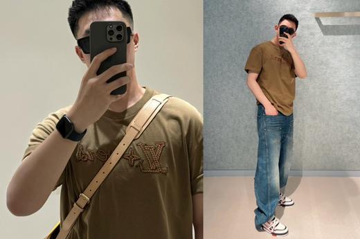 驴家 套索字母刺绣短袖（JN） 商品图0