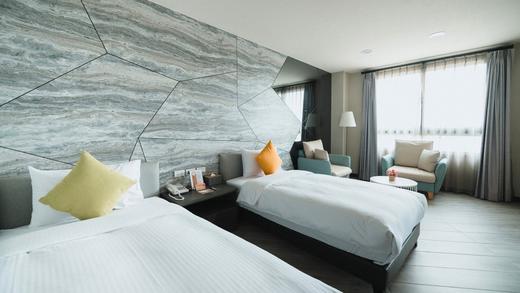 闲事别馆市景双床房大玩咖会员价 商品图0