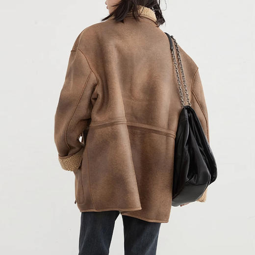 裁缝学苑AQ401正反两穿外套机车服纸样女装皮毛一体上衣样板图纸 商品图2