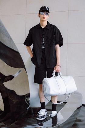 驴家 黑植绒套装•短袖（JN）