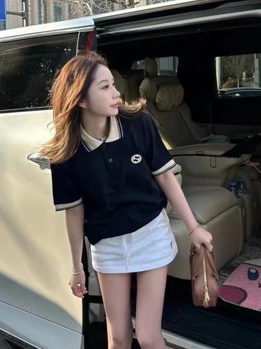 G家 白色GG饰章Polo衫（JN） 商品图2