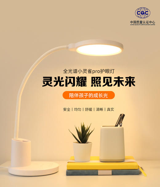 全光谱小灵雀PRO护眼台灯儿童阅读学习专用书房钢琴读写灯 商品图0