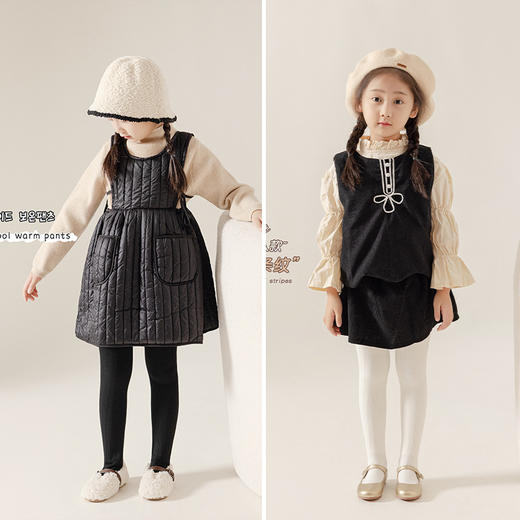 【69元2条】羊羔绒儿童一体绒裤袜 3-15岁冬季加绒加厚儿童打底裤 商品图11