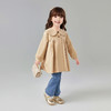 笛莎Deesha 童装女童外套2025春新款优雅娃娃领A版型风衣 商品缩略图2