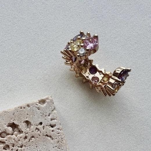 LHWINDSOR温莎珠宝 rainbow 多彩戒指复古小众氛围感戒指指环 商品图3