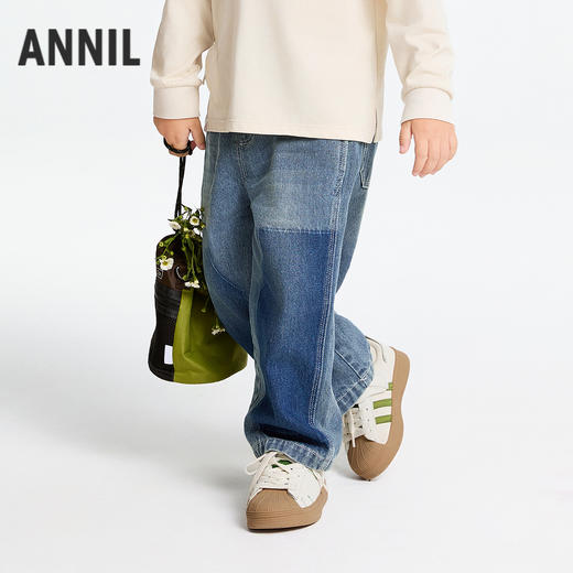 男童牛仔单裤春季新款安奈儿童装实体店同款AB516511 商品图1