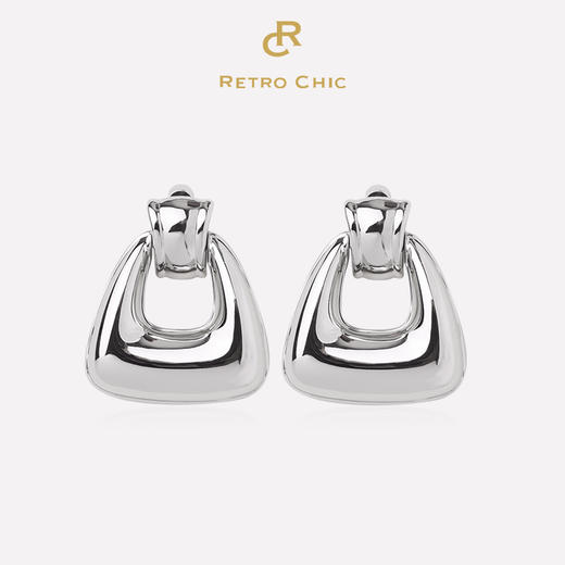 【歌手刘忻同款】Art Nouveau新艺术时期 | 奥斯银色耳环 商品图0