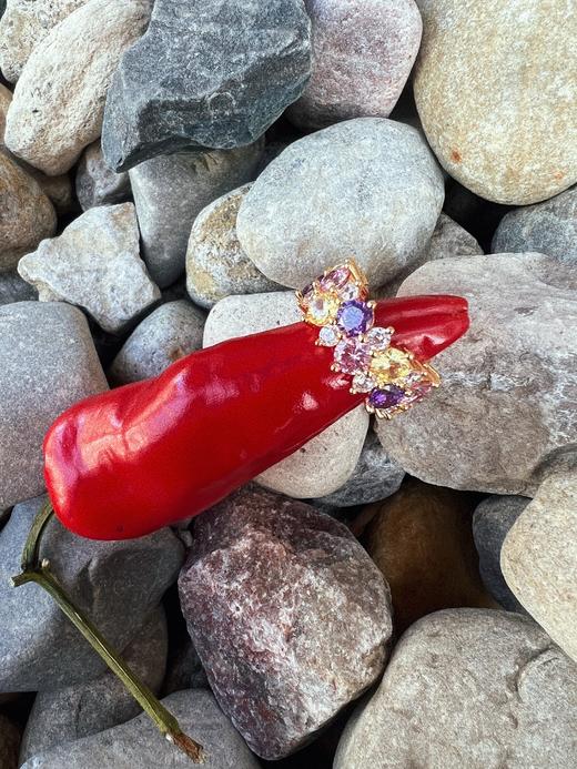 LHWINDSOR温莎珠宝 rainbow 多彩戒指复古小众氛围感戒指指环 商品图1